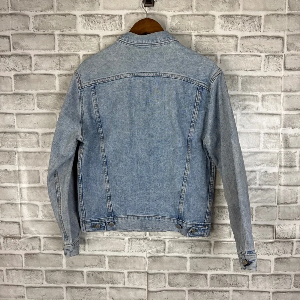 Vintage Guess Jeans Georges Marciano Denim Jacket Light Wash Made in USA SMALL - Picture 5 of 12